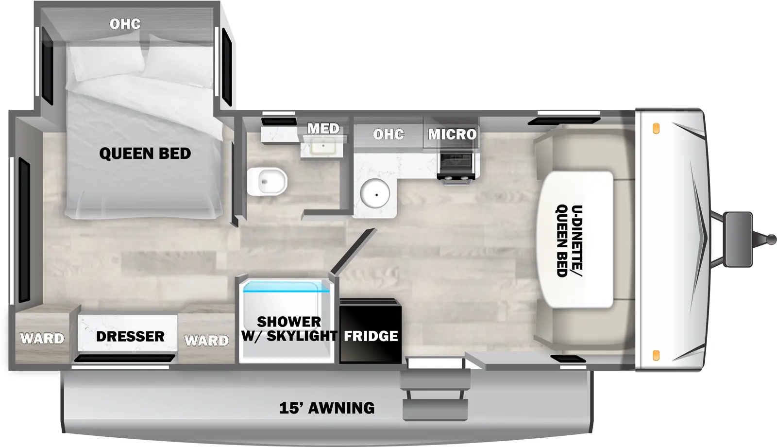 Evo West 189RS Floorplan